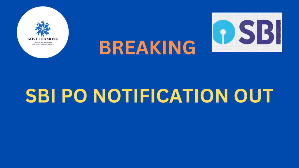 SBI PO RECRUITMENT