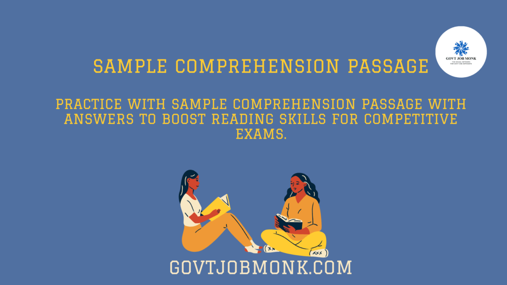 Sample Comprehension Passage